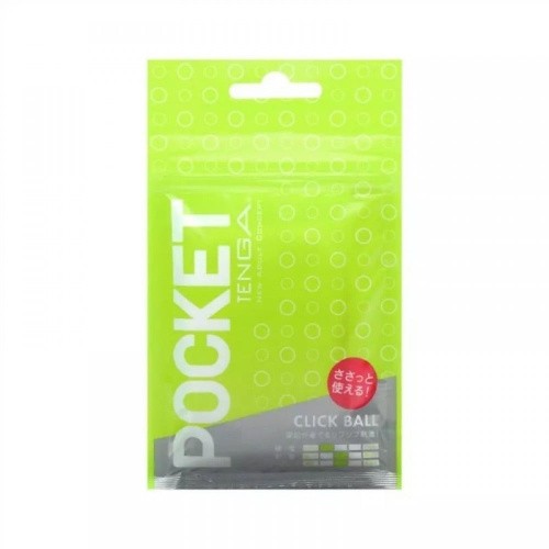 TENGA Pocket Click Ball - Кишеньковий міні-мастурбатор, 7.5х5.5 см (зелений) - купити в Києві, Україні