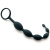 Fifty Shades of Grey Silicone Anal Beads - анальная цепочка, 18.4х2.4 см (черный)