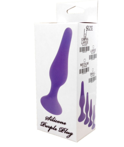 Анальная пробка B-Series Silicone Plug Purple, XL