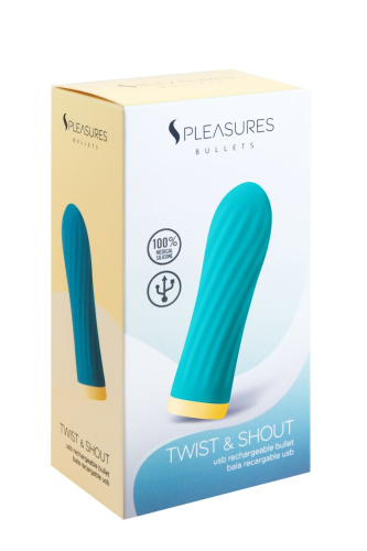 Мини-вибратор S Pleasures Bullets Twist & Shout