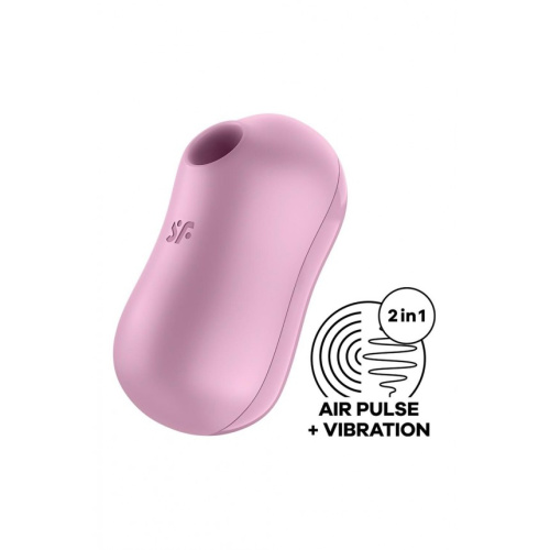 Satisfyer Cotton Candy Lilac - Милый вакуумный стимулятор, 8.6х4.2 см (сиреневый)