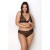 Passion Amberly Set - Комплект белья: бюст и трусики с кружевом, 4XL/5XL (чёрный) Passion Amberly Set - Комплект белья: бюст и трусики с кружевом, 4XL/5XL (чёрный)