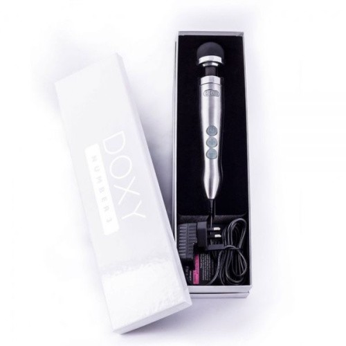 Doxy Number 3 Silver очень мощный вибратор микрофон в металлическом корпусе, 28х4.5 см (серебристый)