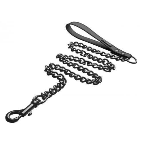 Tom of Finland Leash - Повідець до нашийника, 106,6 см (сріблястий) - купити в Києві, Україні