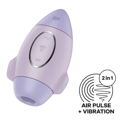 Satisfyer Mission Control - Вакуумный стимулятор, 10 см (сиреневый)