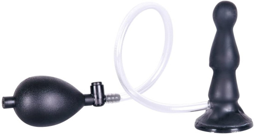 Orion You2Toys Temptation in Black Butt Plug - Пробка надувная, 12х2.9 см