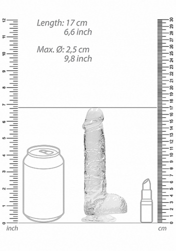 Реалистичный фаллоимитатор на присоске Realrock Dildo 6" , 17 см