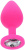 Toy Joy Medium Diamond Booty Jewel - Пробка анальная, 8х3.5 см (розовая)