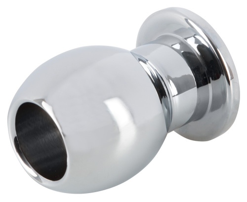 Orion Lust Tunnel Plug - металлический анальный тоннель, 6,5х4,5 см (серебристый)