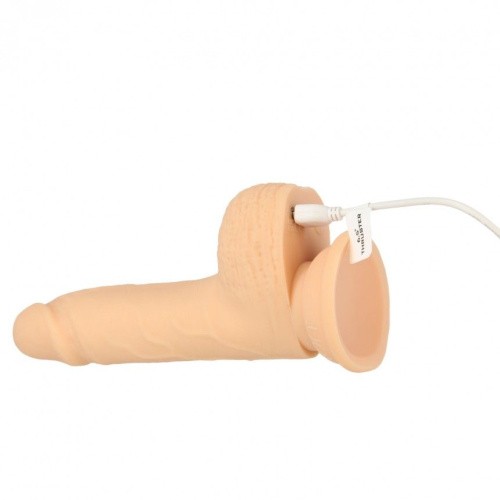 Bms Factory Naked Addiction 6.5" Thrusting Dong With Remote - Вибратор с пульсацией, 16.5х3.4 см