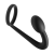 Prostatic Play Silicone Cock Ring and Prostate Plug - стимулятор простаты с эрекционным кольцом, 11.4 см (чёрный)