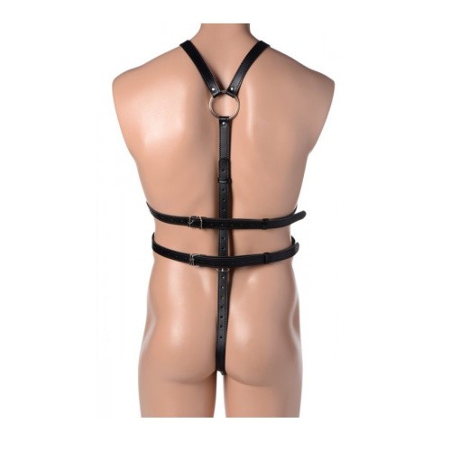 Strict Male Full Body Harness - чоловіча збруя на все тіло, S-L (чорний) - купити в Києві, Україні
