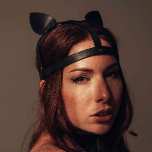Bijoux Indiscrets MAZE Cat Ears Headpiece Black - Маска кошечки