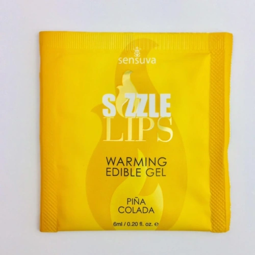 Sensuva - Sizzle Lips Butter Rum - Пробник массажного геля, 6 мл.