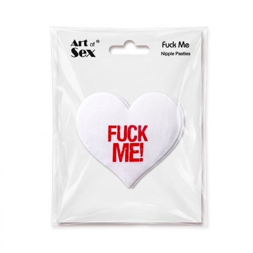 Пестис-сердечки Art of Sex - Fuck me, белый