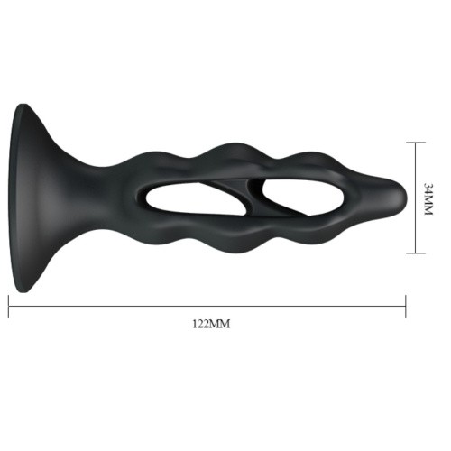 Fabulous Silicone Prostate Stimulator - Стимулятор простаты, 12,2 см (черный)