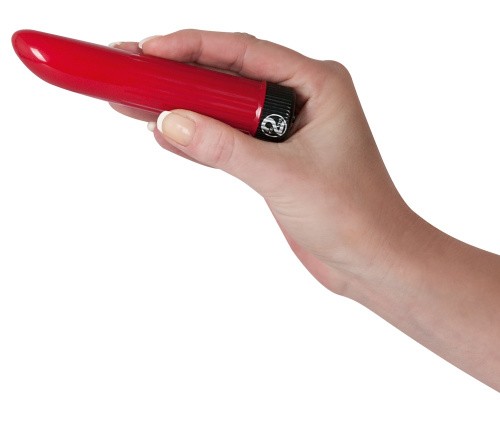 Orion Ladyfinger Red - Классический пластиковый вибратор, 13х2.5 см (красный)