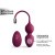 Dorcel Love Balls - Вагинальные шарики с вибрацией, 3.5 см (слива)