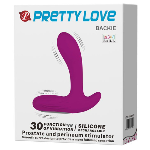 LyBaile Pretty Love Beckie Prostate Stimulator - Массажер простаты, 10х3,5 см (розовый)