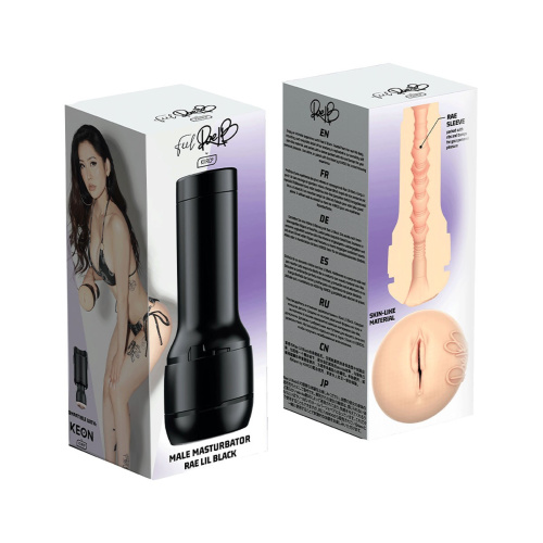 Kiiroo Feel Rae Lil Black - Мастурбатор копия вагины порнозвезды, 22х8.4 см