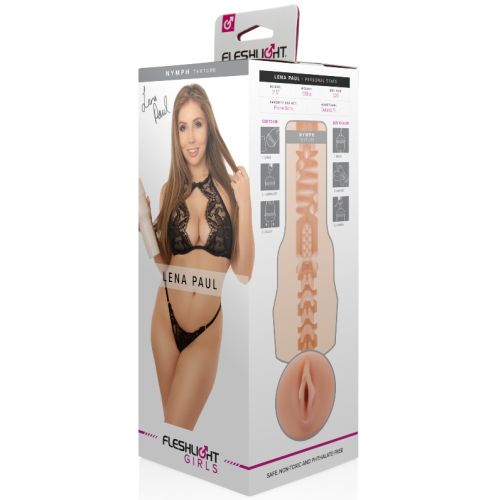 Fleshlight Girls - Lena Paul Nymph мастурбатор-вагина, 25х6 см