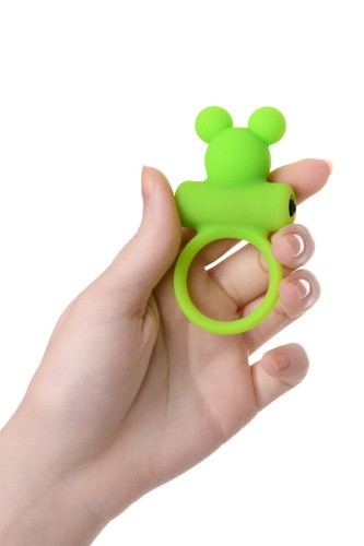 A-Toys By Toyfa - виброкольцо с ушками, 6х3 см (зеленый)