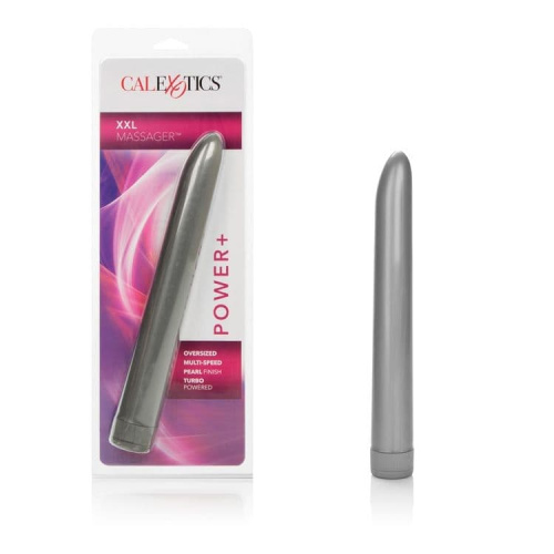 California Exotic Novelties Massager Platinum - Большой пластиковый вибратор XXL, 25х4 см (сиреневый)