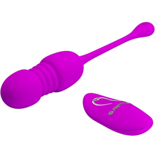 Віброяйце - Pretty Love Callieri Thrusting Stimulator & Egg Purple