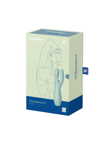 Satisfyer Threesome 3 - Вибратор для клитора (мятный)