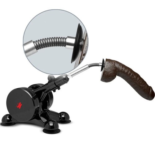 Doc Johnson Kink - Power Banger Spring Flex Extender - гибкий удленитель-насадка для секс-машины, 25.4х7 см