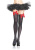 Leg Avenue Nylon Thigh Highs With Bow - чулки с бантиком (черный с фукси) Leg Avenue Nylon Thigh Highs With Bow - чулки с бантиком (черный с фукси)