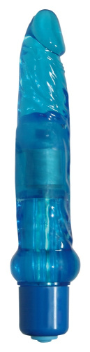 Orion - Jelly Anal Blue - Вибратор, 17х2.5 см