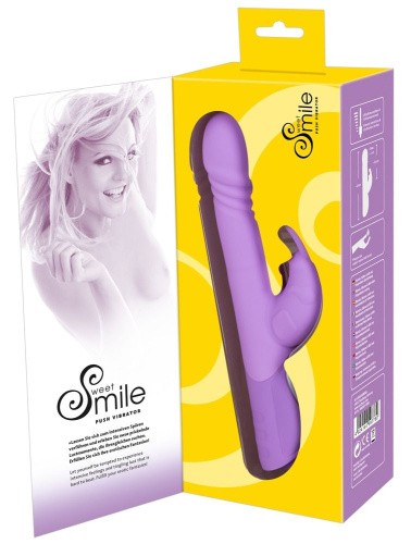 Orion - Sweet Smile Push Vibrator - Hi-tech вибратор, 25 см