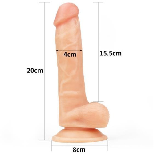 Easy Strapon Set 7.5'' As Pic - Страпон, 20х4 см (телесный)