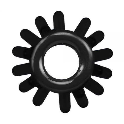 Get Lock Cock Rings Set Black - Набор эрекционных колец 4 шт, 3 см (черный)