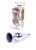 Boss Jewellery Silver Butt Plug Black - Анальна пробка з кристалом, 9,3х3 см (чорний) - купити в Києві, Україні