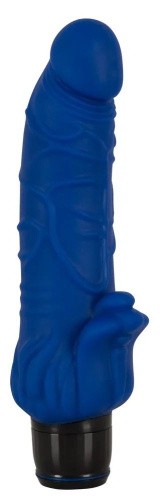 Vibra Lotus Big Vibrator - Реалістичний вібратор, 21.5 см (синій) - купити в Києві, Україні