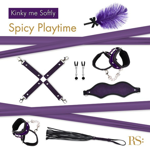 Rianne S - Kinky Me Softly - Подарунковий набір для BDSM 8 предметів (фіолетовий) - купити в Києві, Україні
