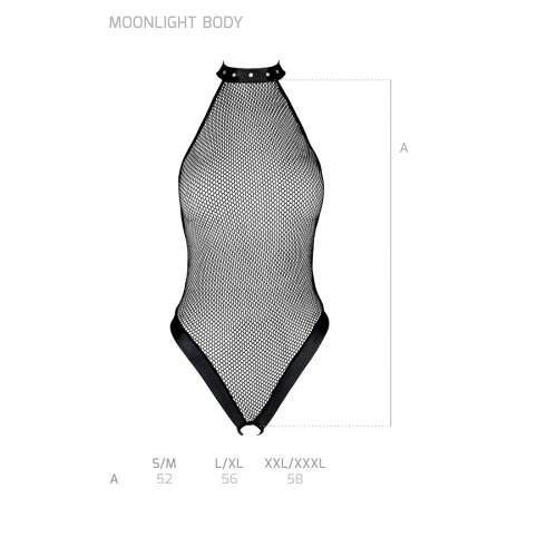 Боди-халтер с открытым доступом Passion MOONLIGHT BODY, XXL/XXXL