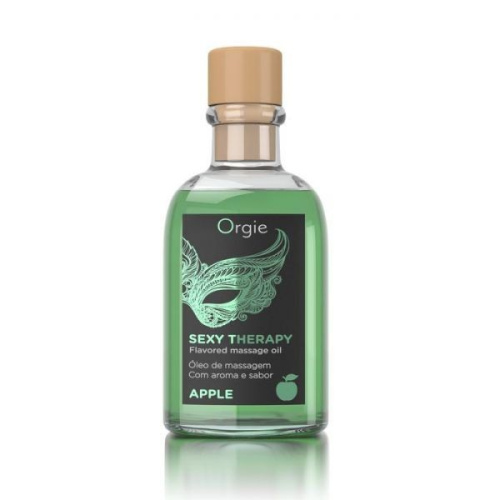 Orgie Sexy Therapy Kissable Apple їстівна олія для масажу поцілунками, 100 мл (зелене яблуко) - купити в Києві, Україні