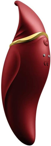 Zalo Hero Pulse Wave Massager- Импульсно-волновой массажер для клитора, 14.8 см (красный)
