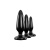 Ns Novelties Pleasure Plug 3pc Trainer Kit - Набор анальных пробок разного размера, 3 шт (чёрный) Ns Novelties Pleasure Plug 3pc Trainer Kit - Набор анальных пробок разного размера, 3 шт (чёрный)