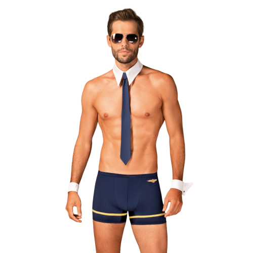 Obsessive Pilotman set - Мужской костюм пилота для ролевых игр, 2XL/3XL