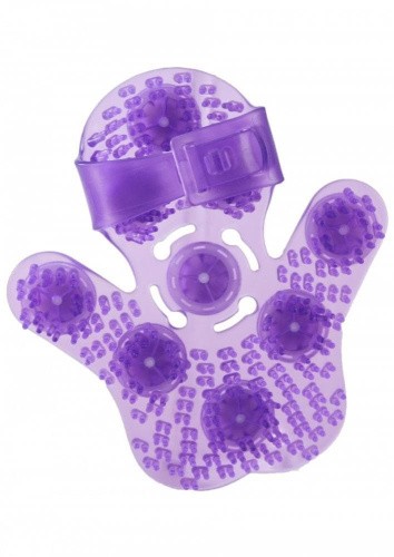 Simple & True Roller Balls Massager  - Перчатка для массажа, 14х11 см (фиолетовый)