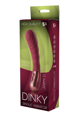 Dream Toys Dinky Single Vibrator Jaimy D - Вібратор, 19,4 см (бордовий) - купити в Києві, Україні