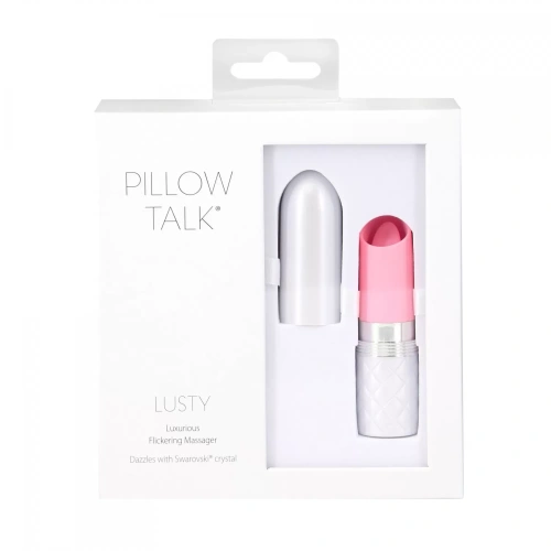 Pillow Talk - Lusty Luxurious Flickering Massager - Вибратор в виде губной помады (розовый)