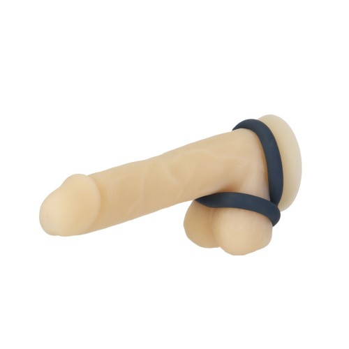 Lux Active – Tug – Versatile Silicone Cock Ring - двойное эрекционное кольцо, 5.8х2.8 см