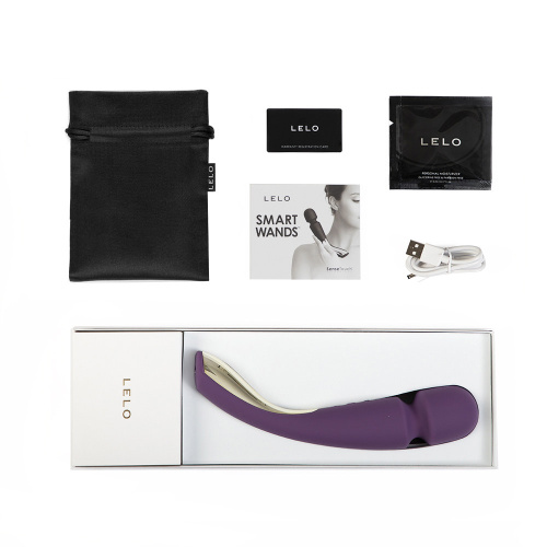 Lelo Smart Wand Medium - Профессиональный массажер, 22х4 см (фиолетовый)