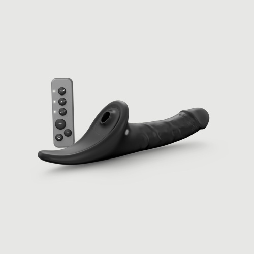 Вибронасадка для страпона с вакуумной стимуляцией Strap-On-Me Multi Orgasm Realistic Dildo, XL