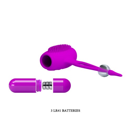 Pretty Love Bancroft Nipple Vibrator - Стимуляторы для сосков с вибрацией, 9 см (фиолетовый)